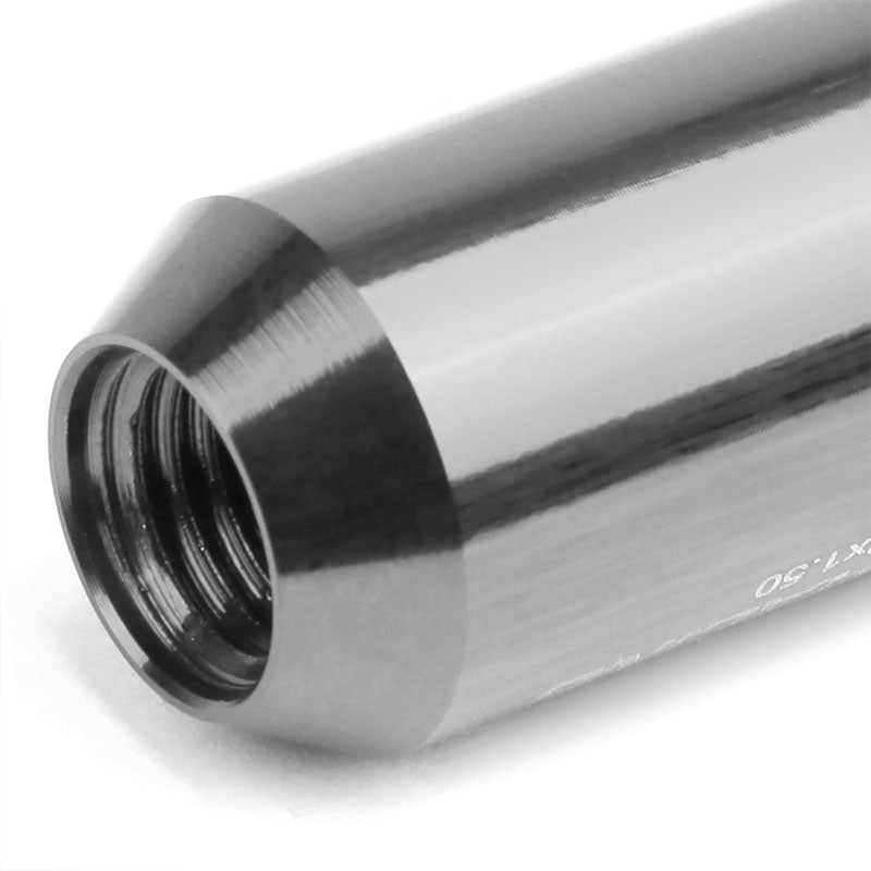 Gun Metal Aluminum M12x1.25 Conical Open End Acorn Tuner 16x Lug Nuts+4 Lock Nuts