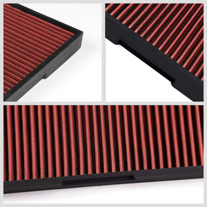 Red High Flow OE Style Drop-In Panel Cabin Air Filter For Audi/Seat/Volkswagen-Interior-BuildFastCar