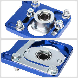 Front Adjustable Aluminum Blue Camber/Caster Plate T2 For 94-04 Ford Mustang