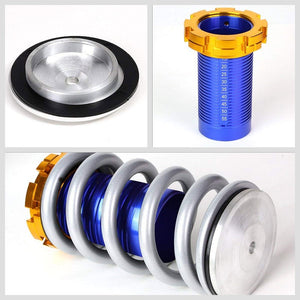 Adjustable Silver Scaled Coilover+Blue Gas Shock Absorbers TY22 For 88-91 Civic-Shocks & Springs-BuildFastCar