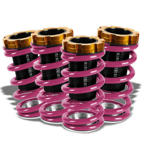 Black/Purple Scaled 1"-4" Adjust Lowering Coilover Spring TY33 For 90-01 Integra-Suspension-BuildFastCar