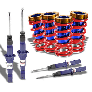 Adjust Red Scaled Coilover Spring+Blue Gas Shock Absorber TY22 For 94-01 Integra