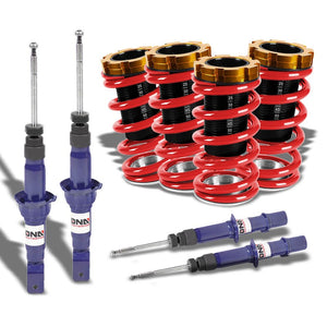 Adjust Red Scaled Coilover Spring+Blue Gas Shock Absorber TY33 For 94-01 Integra