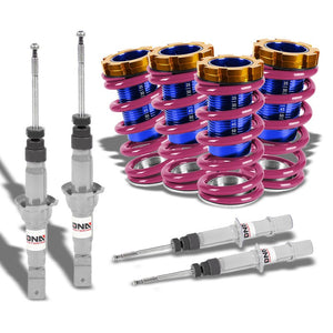 Adjust Purple Scaled Coilover+Silver Gas Shock Absorbers TY22 For 94-01 Integra