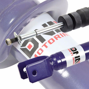 BLK Gas Shock Strut+Scaled Sleeve Purple Lowering Coilover T44 For Civic/CRX EE-Shocks & Springs-BuildFastCar