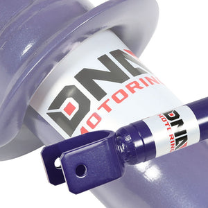 DNA Blue Gas Shock Absorbers+Black Coilover Red Lowering Spring For 88-91 Civic-Shocks & Springs-BuildFastCar