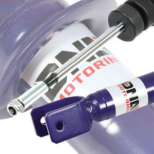 F/R White Scaled Coilover Spring+Blue Gas Shock Absorbers TY33 For 94-01 Integra-Shocks & Springs-BuildFastCar