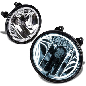 Front Bumper Fog Light Lamp+Halo Ring CCFL+Bulbs Clear For 07-14 Mustang Shelby-Exterior-BuildFastCar