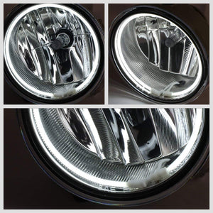 Front Bumper Driving Fog Light Lamp+Halo Ring CCFL+Bulbs Clear For 08-11 Ranger-Exterior-BuildFastCar