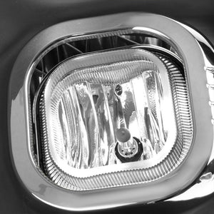 Front Bumper Fog Light Lamp Chrome Bezel+Bulbs Clear Lens For 11-16 F250-F550 SD-Exterior-BuildFastCar
