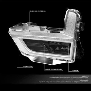 Smoke Lens Front Driving Fog Light Lamp Kit+Bezel+Switch For 17-18 Nissan Rogue-Exterior-BuildFastCar
