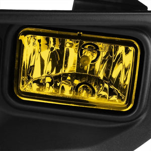 Front Bumper Replace Fog Light Lamp Black Bezel+Bulbs Amber Lens For 15-17 F-150-Exterior-BuildFastCar