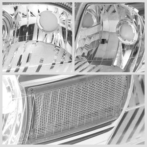 Chrome Housing/Clear Lens OE Reflector Headlight For 06-11 Mercury Grand Marquis-Lighting-BuildFastCar