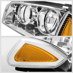Chrome Headlight+Amber Side Corner Parking Signal Light For Dodge 06-10 Charger-Lighting-BuildFastCar