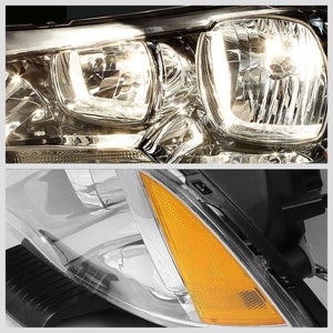 Chrome Headlight+Clear Side Corner Parking Signal Light For Dodge 11-14 Charger-Lighting-BuildFastCar