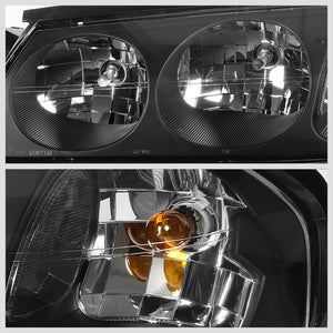 Black Housing Head/Lamp Light Clear Corner/Reflector For Chevy 00-05 Impala V6-Lighting-BuildFastCar