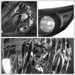 Black Housing Reflector Headlight+Clear Corner For Toyota 09-10 Corolla E140-Lighting-BuildFastCar