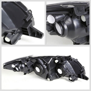 Black Housing Reflector Headlight+Clear Corner For Toyota 09-10 Corolla E140-Lighting-BuildFastCar