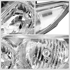 Chrome Housing Reflector Headlight+Clear Corner For Toyota 09-10 Corolla E140-Lighting-BuildFastCar