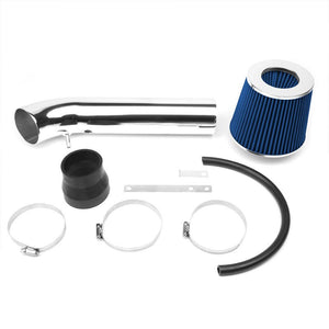 Polish Pipe Blue Dry Cone Filter Shortram Air Intake Kit For 99-00 Civic Si-Air Intake Systems-BuildFastCar