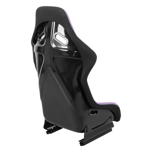 J2 J2-RS-001-PP Fixed Bucket Racing Seat w/Slider Black/Purple J2-RS-001-PP