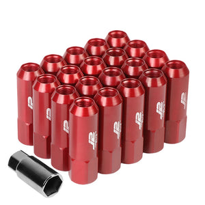 J2 Aluminum Red Open End Acorn Tuner Lug Nuts Conical Seat M12x1.25 T7-003