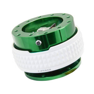 NRG Green Body/Glow Ring Gen 2.1 Steering Wheel Quick Release Adapter 6-Hole-Interior-BuildFastCar