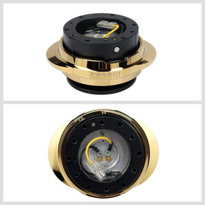 NRG SRK-280BK-CG Black/Gold  Steering Wheel Quick Release Adapter NRG-SRK-280BK-CG