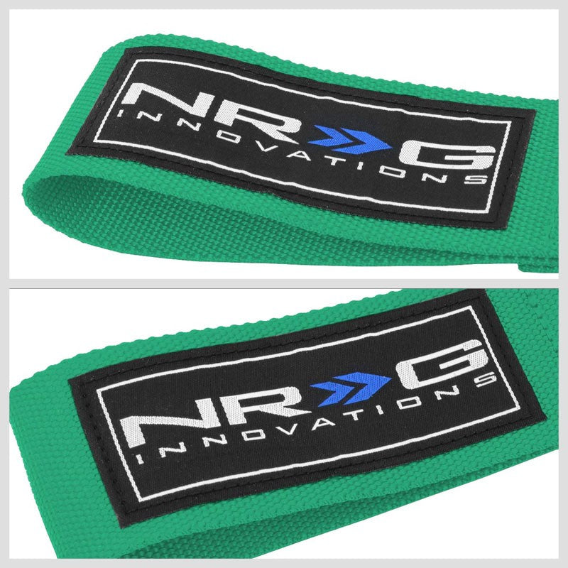 NRG Green TOWE92GN Nylon Tow Strap Hook Kit E90 E92 3 Series
