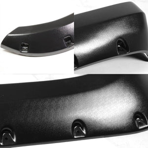 Matte Black Pocket-Rivet Wheel Fender Flares For 14-17 Silverado 1500 69.3" Bed-Exterior-BuildFastCar