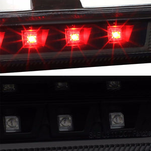 Black Housing Smoke Len Rear Third Brake LED Light For Ford 11-15 Explorer U502-Exterior-BuildFastCar