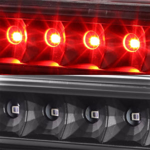 Black Housing Clear Len Third Brake Red LED Light For 07-14 FJ Cruiser 4.0L DOHC-Exterior-BuildFastCar