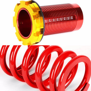 DNA Blue Shock Absorbers+Red Coilover Red Lowering Spring For 88-91 Civic/CRX-Shocks & Springs-BuildFastCar
