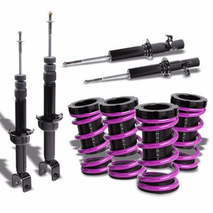 BLK Gas Shock Strut+Scaled Sleeve Purple Lowering Coilover T44 For Civic/CRX EE