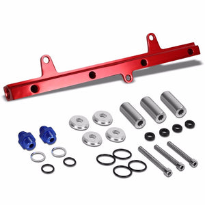 Red Aluminum Fuel Injector Rail Kit For Nissan 89-94 240SX/Silvia SR20DET-Performance-BuildFastCar