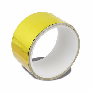Universal 15FT (180" L) 2" Gold Adhesive Exhaust Heat Reflective Wrap Tape Roll-Performance-BuildFastCar