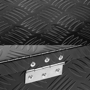 30"x13"x10" Black Pickup/Trailer Trunk Bed Utility Storage Flat Tool Box+Lock-Exterior-BuildFastCar