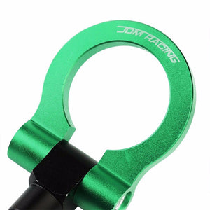 Green M18x2.5 Screw-On Aluminum Front/Rear Race Tow Hook Ring For Honda FIT-Exterior-BuildFastCar