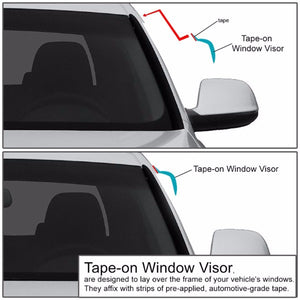 Smoke Tinted Side Window Wind/Rain Vent Deflectors Visors Guard for 95-05 Blazer-Exterior-BuildFastCar