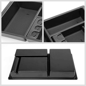 Black Center Console Organizer Coin Holder Top Tray Lid For 14-18 Silverado 1500-Interior-BuildFastCar