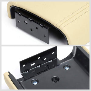 Beige Leather OE Factory Center Console Tray Lid For 02-09 Chevrolet Trailblazer-Consoles & Parts-BuildFastCar