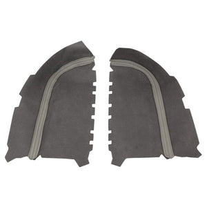 Grey Leather Door Card Door Armrest Cover For 09-15 Honda Pilot 3.5L V6 SOHC-Consoles & Parts-BuildFastCar